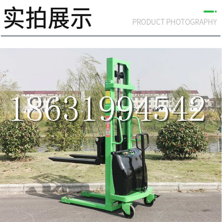新营区电动叉车堆高车液压铲车电瓶1吨2吨站驾步行式小型全自动叉车